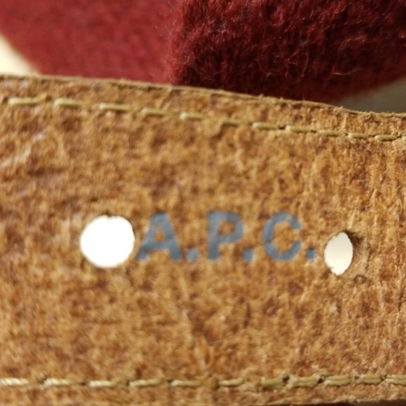 A.P.C. Belt Burgandy - Picture 4 of 8